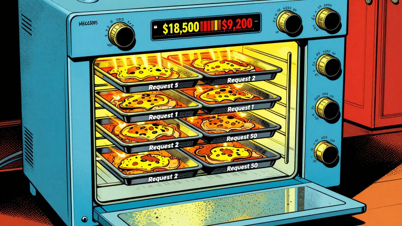 How to Choose Batch Sizes to Minimize Cost per Token in LLM Serving