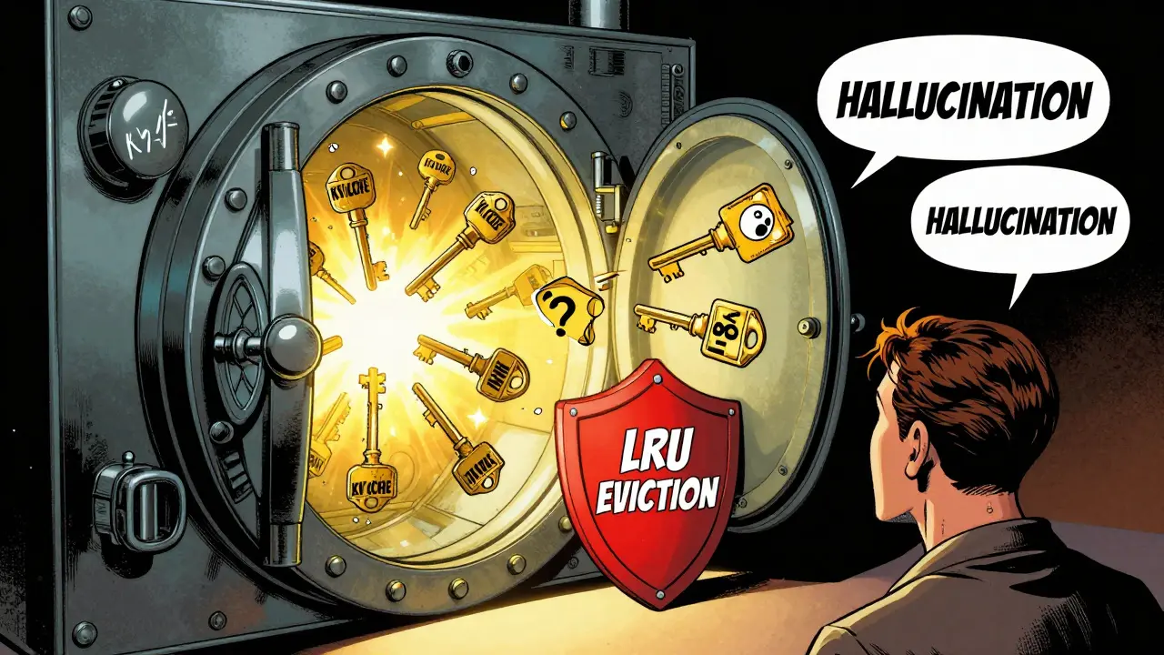 Cache vault releasing answers with one hallucination escaping