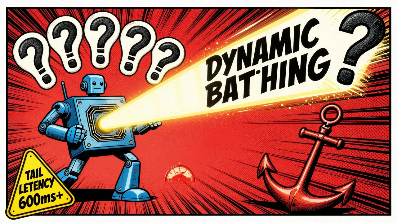 GPU robot batching questions with one slow question dragging behind