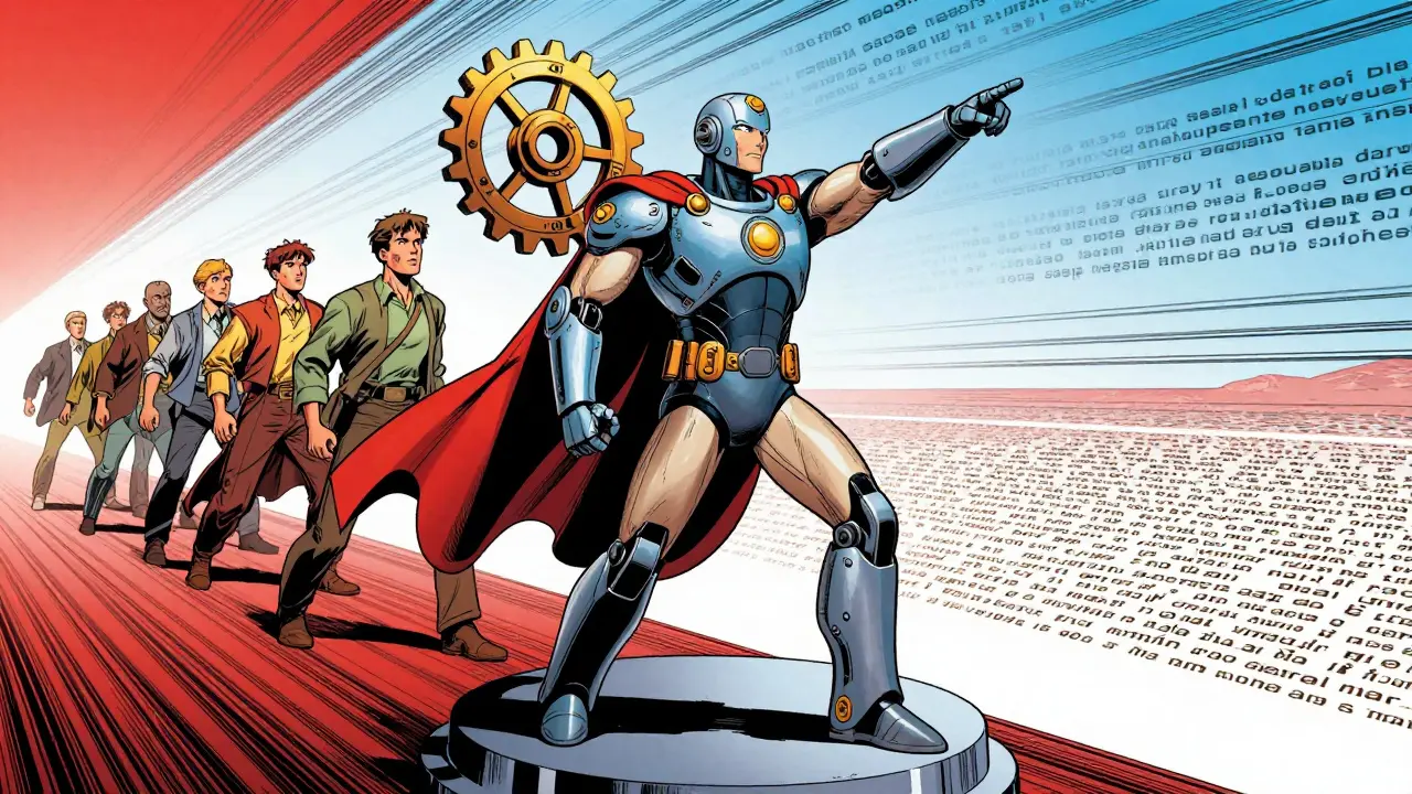 Heroic robot with rotary gear defeating old encoding methods