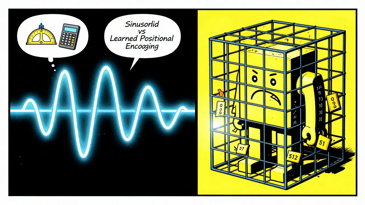 Split screen: smooth sine waves vs rigid grid cage in comic art