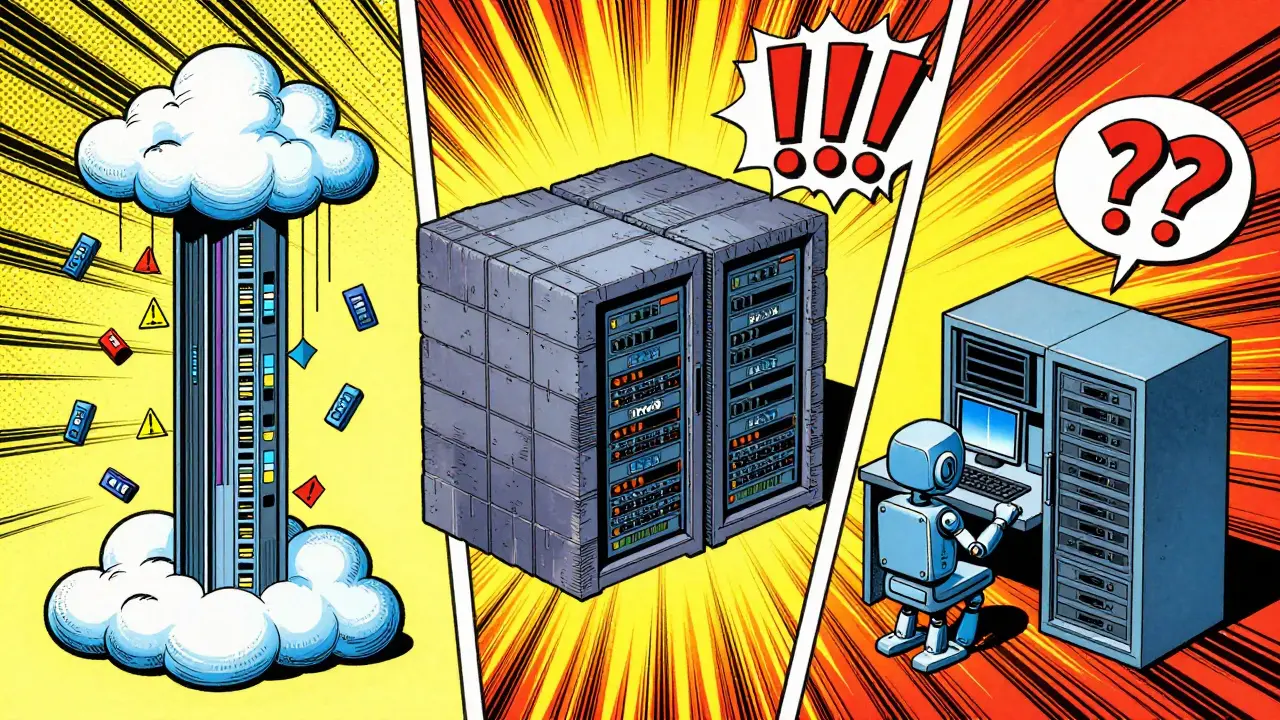 Comparison of cloud, hybrid, and local server setups