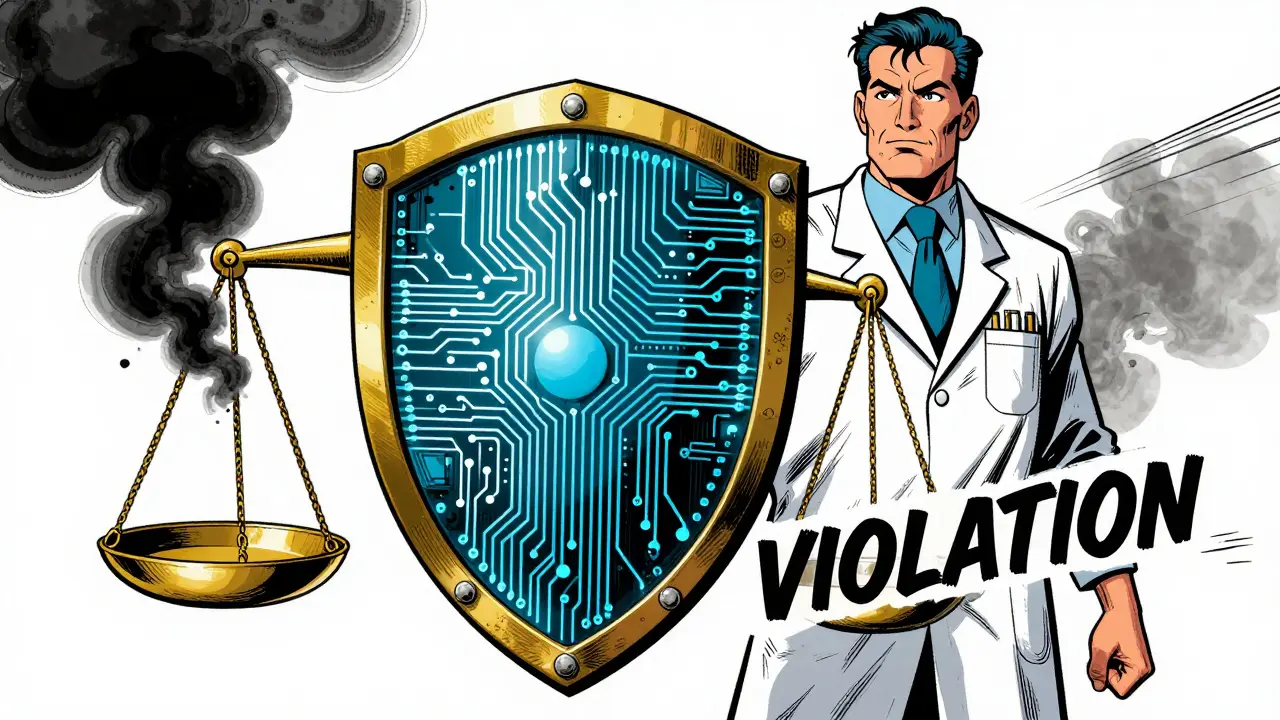 Digital shield blocking violations, symbolizing policy-as-code protection