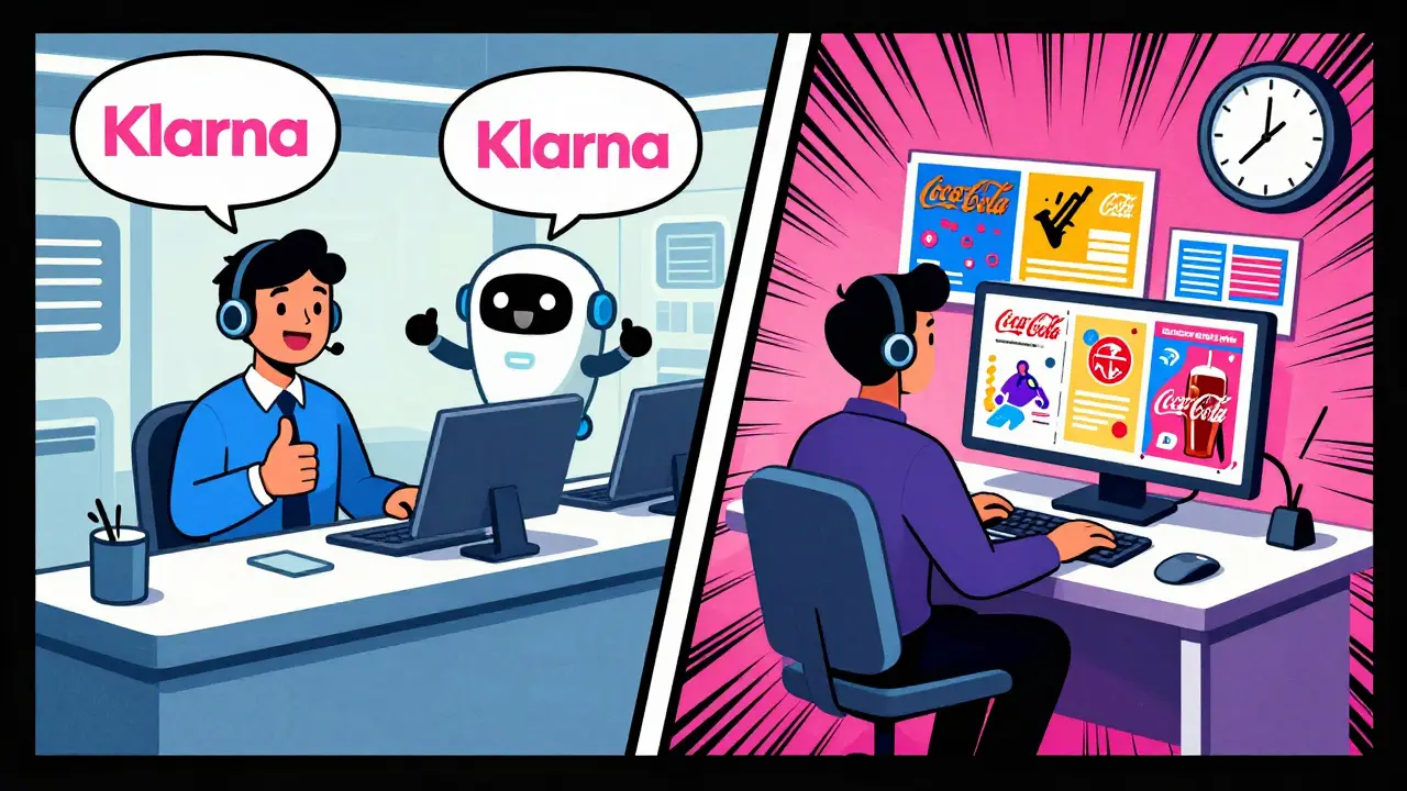 Golden age comic showing successful AI use in support and marketing