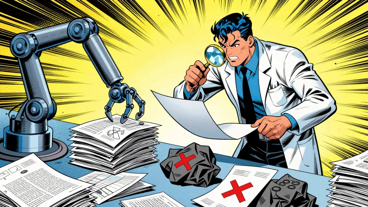 Human validating synthetic data output in comic art