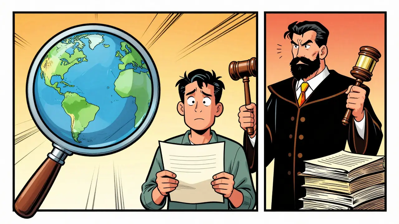 Split-panel comic comparing external truth verification against document adherence