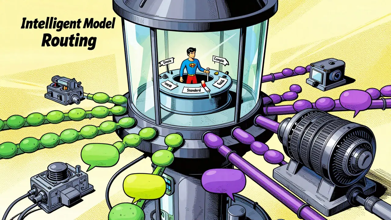 Superhero classifier routes queries to appropriate model tiers