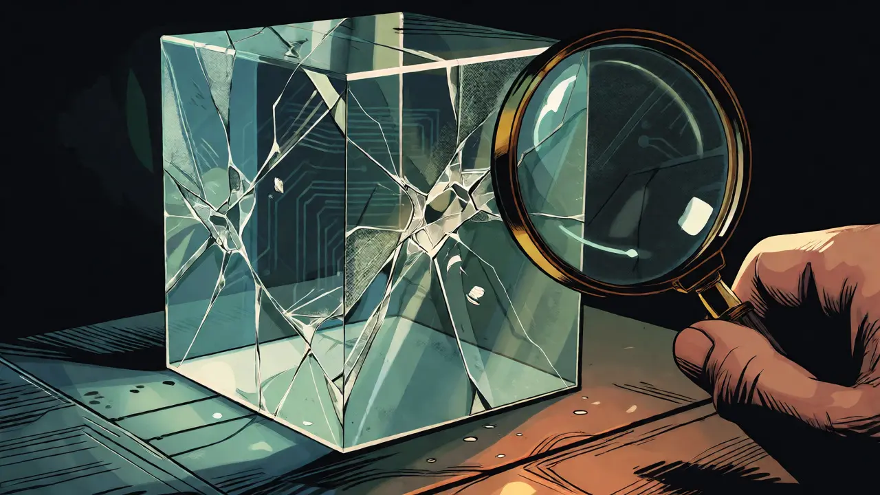 Cracked glass prototype revealing hidden tech debt