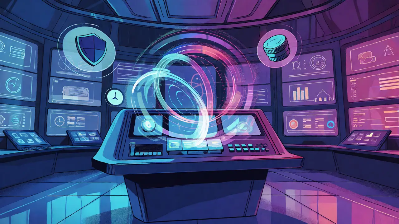 High-tech command center visualizing statistical prompt evaluation.