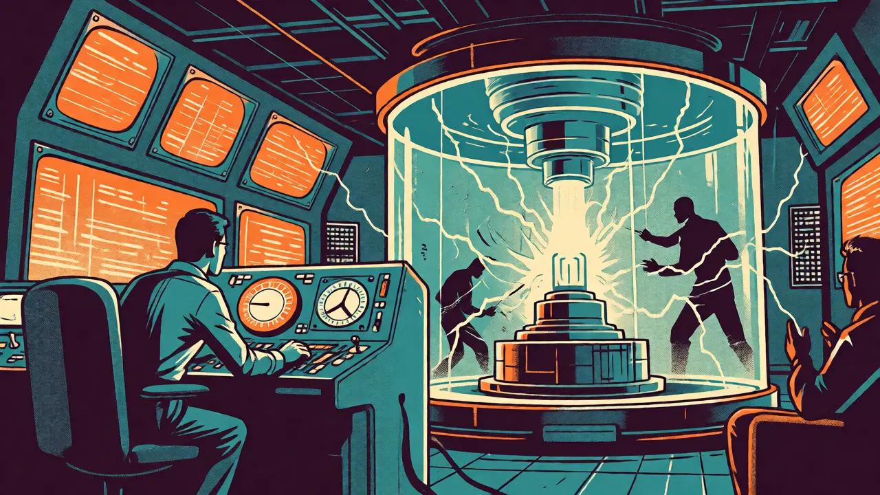 Secure control room with sandboxed AI core protected from external threats