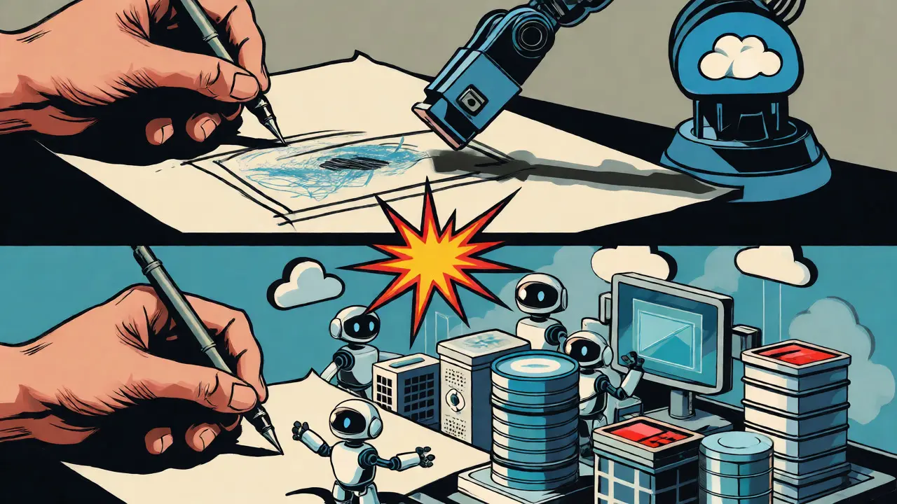 Sketches transforming into digital apps via AI agents in comic art